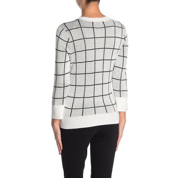 HALOGEN WINDOWPANE BUTTON FRONT SIZE L - Picture 3 of 5